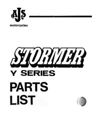 AJS Stormer motocross Y series parts list