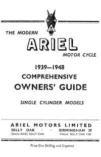 1939-1949 Ariel singles owners guide
