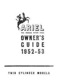 1952-1953 Ariel Twin KH owners guide