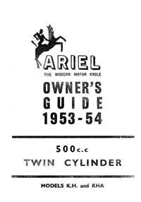 1953-1954 Ariel Twin KH & KHA owners guide