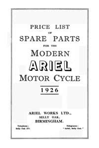 1926 Ariel All models parts book