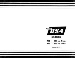 1962-1963 BSA A50 A65 parts book