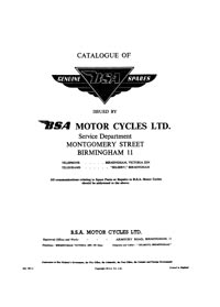 1954-1957 BSA A7 A10 parts book
