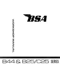 1966-1968 BSA B25 / C25, B44 workshop manual