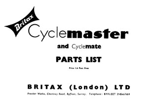Cyclemaster & CycleMate parts book