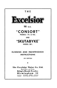 1957-1958 Excelsior Consort & Skutabyke maintenance instructions