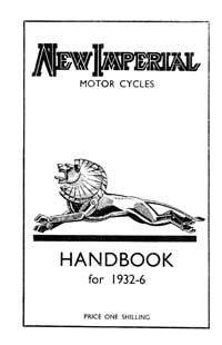 1932-1936 New Imperial handbook