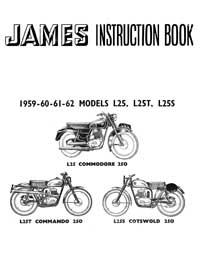 1959-1962 James Commodore Commando Cotswold instruction book 