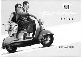 NSU Prima scooter IIIK & IIIKL instruction book