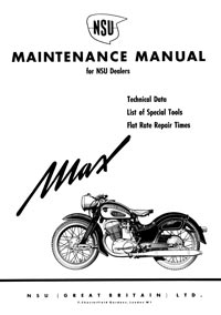 NSU MAX Maintenance manual