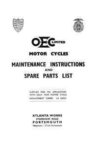 OEC maintenance instructions & parts list