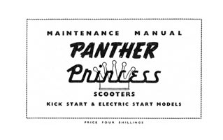 Panther Princess scooter maintenance manual