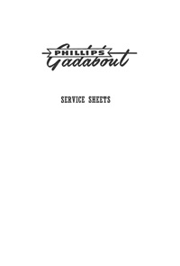 Phillips Gadabout service sheet