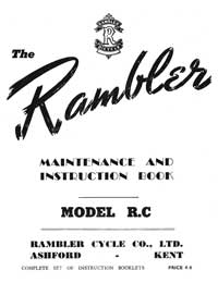 Rambler R.C. Autocycle maintenance book