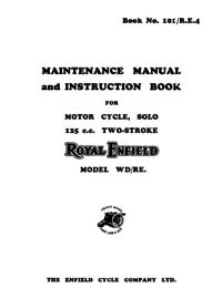 Royal Enfield WD model WD/RE maintenance manual