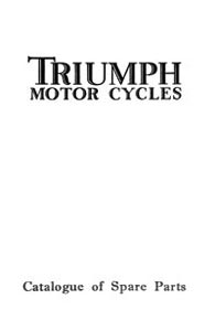 1929 Triumph W WS CO NL CN NSD CSD ST parts book