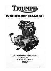 1968-1970 Triumph Trophy TR25W workshop manual