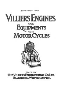 1924 Villiers Sales catalogue & Instruction book. 